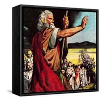 Moses in the Wilderness-McConnell-Framed Stretched Canvas