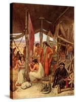 Moses inspecting the Tabernacle - Bible-William Brassey Hole-Stretched Canvas