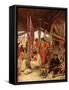 Moses inspecting the Tabernacle - Bible-William Brassey Hole-Framed Stretched Canvas