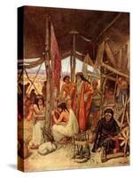 Moses inspecting the Tabernacle - Bible-William Brassey Hole-Stretched Canvas