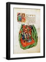 Moses Leading the Children of Israel Through the Red Sea, 15th Century-null-Framed Giclee Print