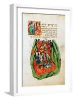 Moses Leading the Children of Israel Through the Red Sea, 15th Century-null-Framed Giclee Print