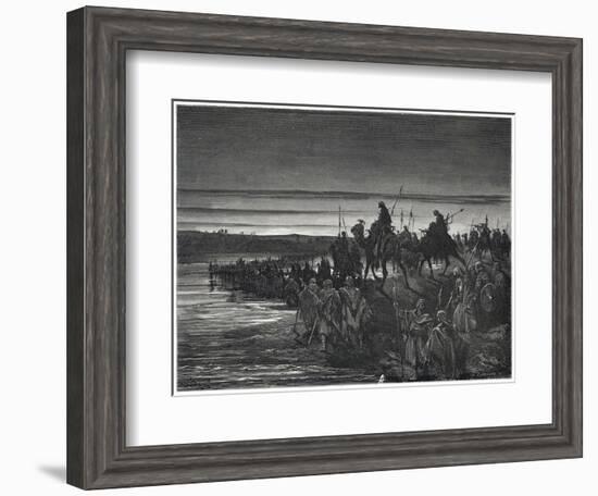 Moses Leads the Israelites across the Red Sea-null-Framed Art Print