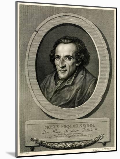 Moses Mendelssohn, 1884-90-null-Mounted Giclee Print