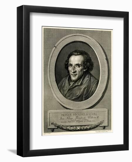 Moses Mendelssohn, 1884-90-null-Framed Premium Giclee Print