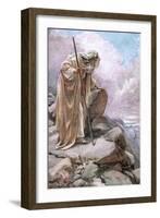 Moses on Pisgah-Harold Copping-Framed Giclee Print