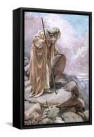 Moses on Pisgah-Harold Copping-Framed Stretched Canvas
