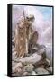 Moses on Pisgah-Harold Copping-Framed Stretched Canvas