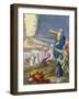 Moses Parting the Red Sea, from a Bible Printed by Edward Gover, 1870s-Siegfried Detler Bendixen-Framed Giclee Print