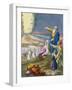 Moses Parting the Red Sea, from a Bible Printed by Edward Gover, 1870s-Siegfried Detler Bendixen-Framed Giclee Print