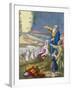 Moses Parting the Red Sea, from a Bible Printed by Edward Gover, 1870s-Siegfried Detler Bendixen-Framed Giclee Print