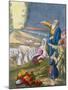 Moses Parting the Red Sea, from a Bible Printed by Edward Gover, 1870s-Siegfried Detler Bendixen-Mounted Giclee Print