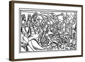 Moses Praying for the Victory of Israel, 1480-null-Framed Giclee Print