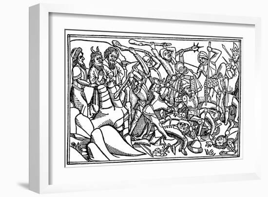 Moses Praying for the Victory of Israel, 1480-null-Framed Giclee Print