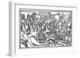 Moses Praying for the Victory of Israel, 1480-null-Framed Giclee Print