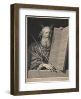 Moses Presenting the Ten Commandments, 1699-Robert Nanteuil-Framed Giclee Print