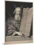 Moses Presenting the Ten Commandments, 1699-Robert Nanteuil-Mounted Giclee Print