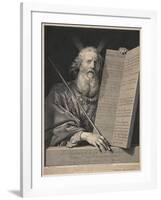 Moses Presenting the Ten Commandments, 1699-Robert Nanteuil-Framed Giclee Print