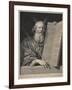 Moses Presenting the Ten Commandments, 1699-Robert Nanteuil-Framed Giclee Print