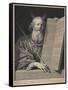 Moses Presenting the Ten Commandments, 1699-Robert Nanteuil-Framed Stretched Canvas