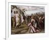 Moses Presenting the Ten Commandments-Raphael-Framed Giclee Print