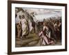 Moses Presenting the Ten Commandments-Raphael-Framed Giclee Print