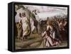 Moses Presenting the Ten Commandments-Raphael-Framed Stretched Canvas