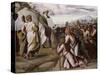 Moses Presenting the Ten Commandments-Raphael-Stretched Canvas