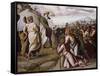 Moses Presenting the Ten Commandments-Raphael-Framed Stretched Canvas