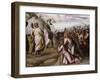 Moses Presenting the Ten Commandments-Raphael-Framed Giclee Print