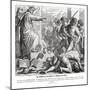 Moses punishes the people for their idolatry, Exodus-Julius Schnorr von Carolsfeld-Mounted Giclee Print