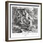 Moses receives the commandments, Exodus-Julius Schnorr von Carolsfeld-Framed Giclee Print