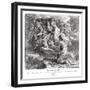 Moses receives the commandments, Exodus-Julius Schnorr von Carolsfeld-Framed Giclee Print