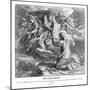 Moses receives the commandments, Exodus-Julius Schnorr von Carolsfeld-Mounted Giclee Print