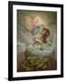 Moses Receives the Tablets of the Law from God on Mount Sinai-null-Framed Giclee Print