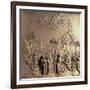 Moses Receiving the Tablets of the Law, One of Ten Relief Panels-Lorenzo Ghiberti-Framed Giclee Print