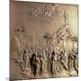 Moses Receiving the Tablets of the Law, One of Ten Relief Panels-Lorenzo Ghiberti-Mounted Giclee Print