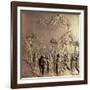 Moses Receiving the Tablets of the Law, One of Ten Relief Panels-Lorenzo Ghiberti-Framed Giclee Print