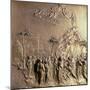 Moses Receiving the Tablets of the Law, One of Ten Relief Panels-Lorenzo Ghiberti-Mounted Giclee Print