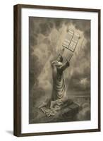 Moses Receiving the Ten Commandments-Science Source-Framed Giclee Print