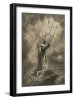 Moses Receiving the Ten Commandments-Science Source-Framed Giclee Print