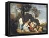 Moses Saved from River-Peter Lely-Framed Stretched Canvas