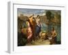 Moses Saved from the Floods of the Nile by the Pharaoh's Daughter-Nicolas Poussin-Framed Giclee Print