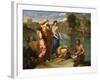 Moses Saved from the Floods of the Nile by the Pharaoh's Daughter-Nicolas Poussin-Framed Giclee Print