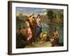 Moses Saved from the Floods of the Nile by the Pharaoh's Daughter-Nicolas Poussin-Framed Giclee Print