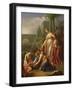 Moses Saved from the Water, 1722 (Oil on Panel)-Adriaan van der Werff-Framed Giclee Print