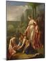 Moses Saved from the Water, 1722 (Oil on Panel)-Adriaan van der Werff-Mounted Giclee Print