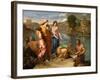 Moses Saved from the Water-Nicolas Poussin-Framed Giclee Print