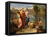 Moses Saved from the Water-Nicolas Poussin-Framed Stretched Canvas