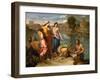 Moses Saved from the Water-Nicolas Poussin-Framed Giclee Print